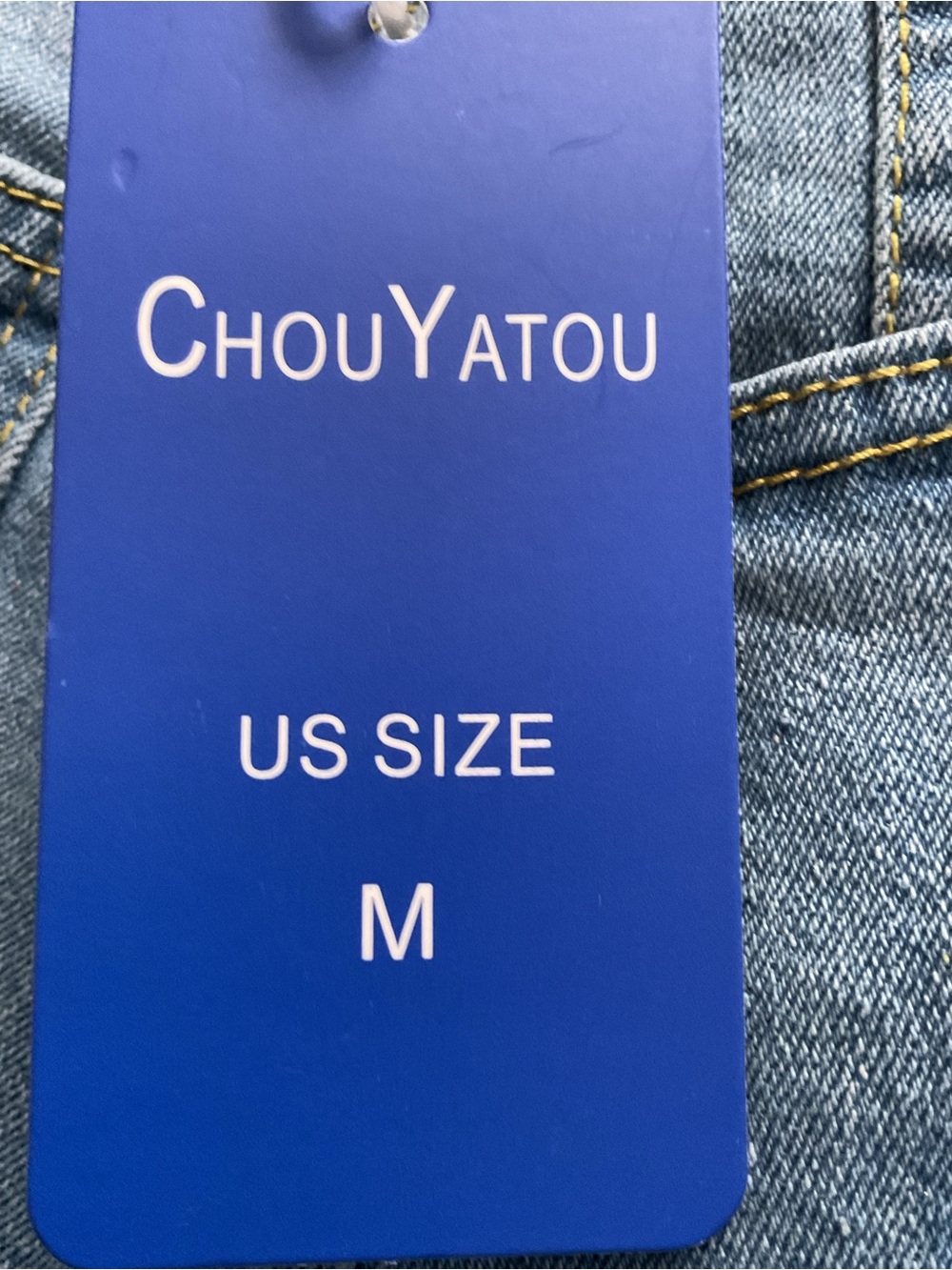 NWT ChouYatou Light Wash Stretch Denim Pencil Skirt Size M - Picture 11 of 12